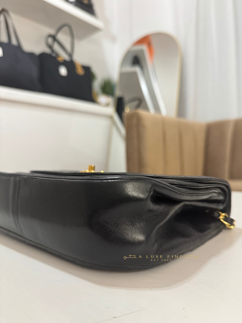 CHANEL Half Moon Double Flap