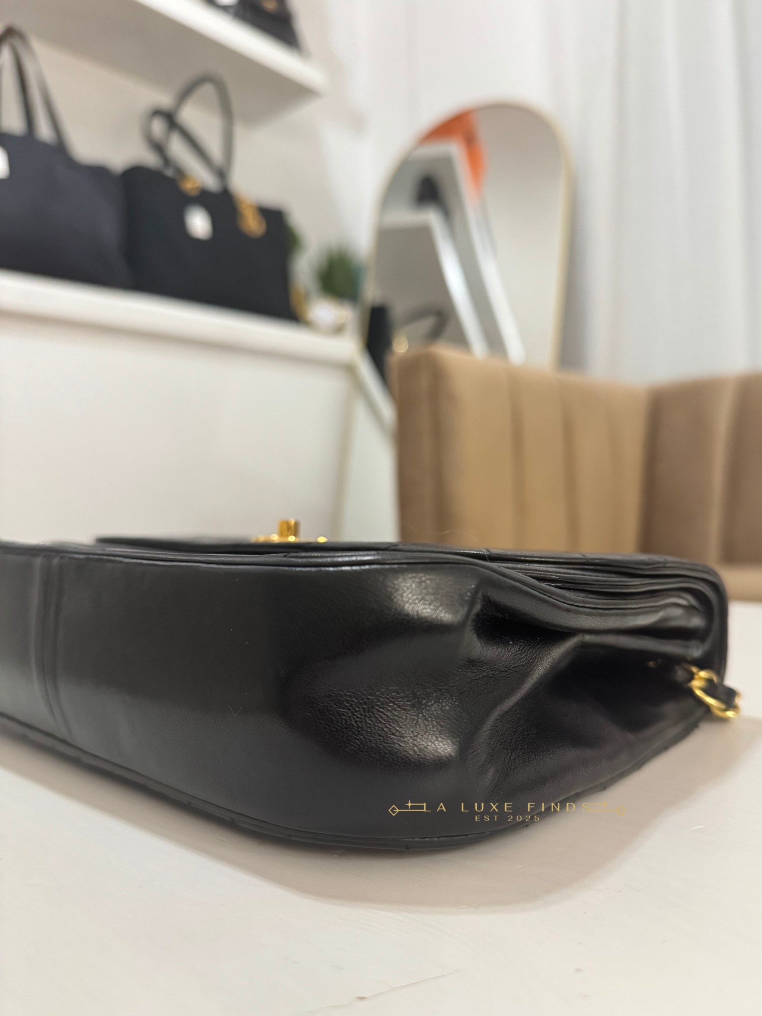 CHANEL Half Moon Double Flap