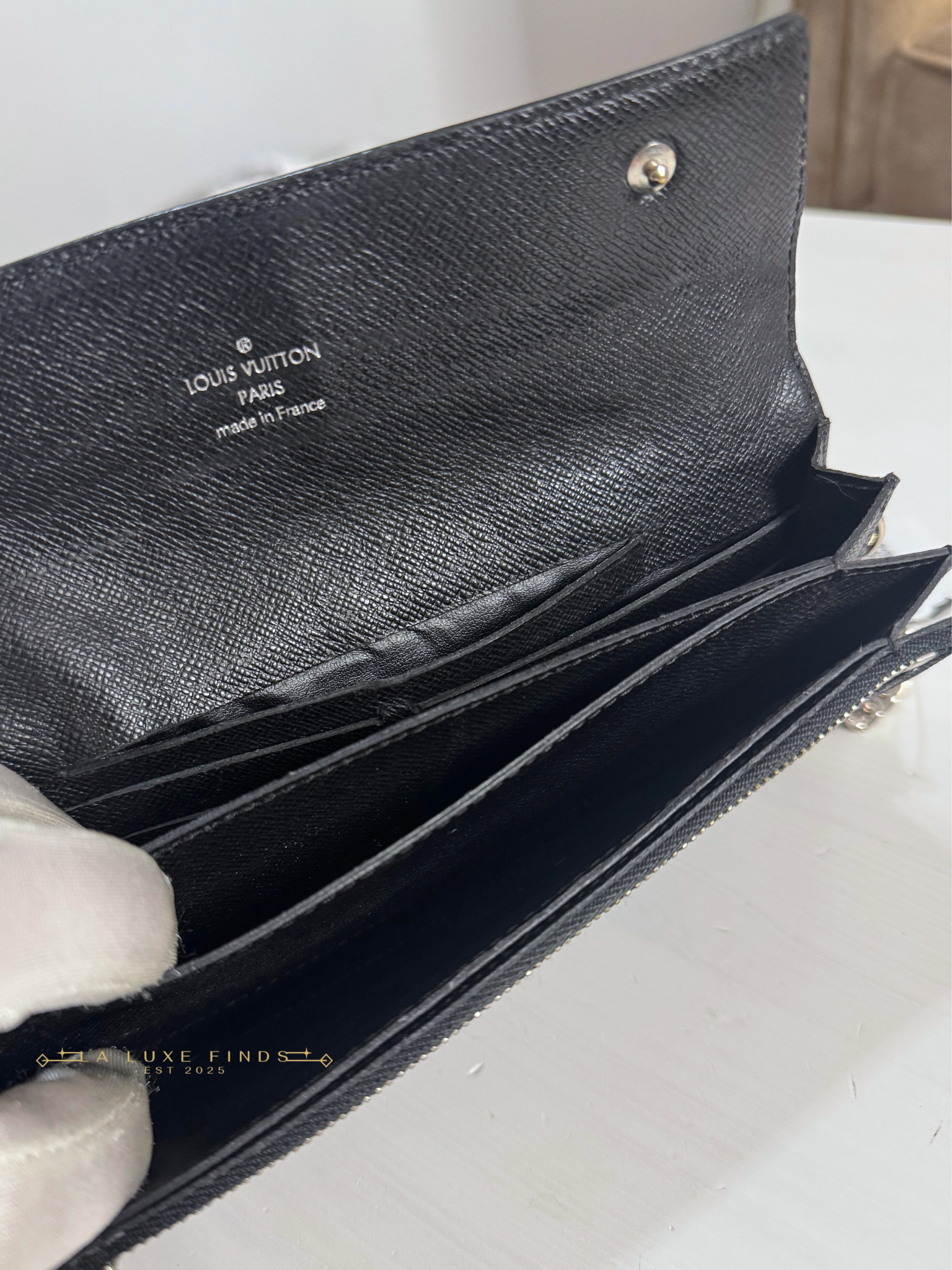 LOUIS VUITTON Graphite Accordion