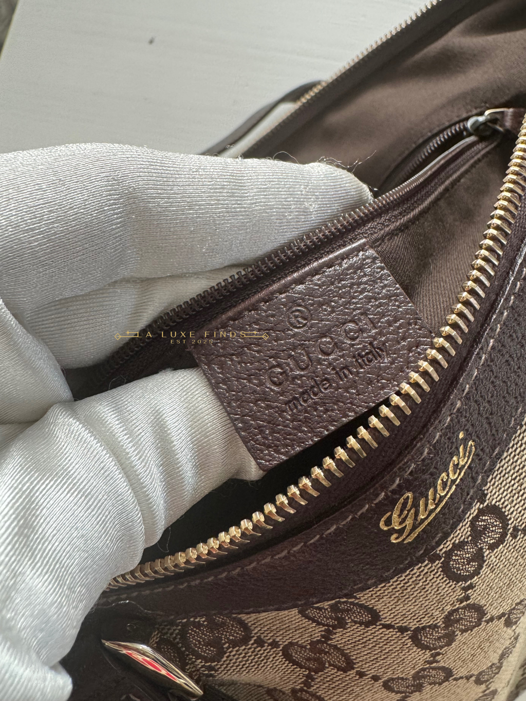 GUCCI GG Canvas Abbey Tote