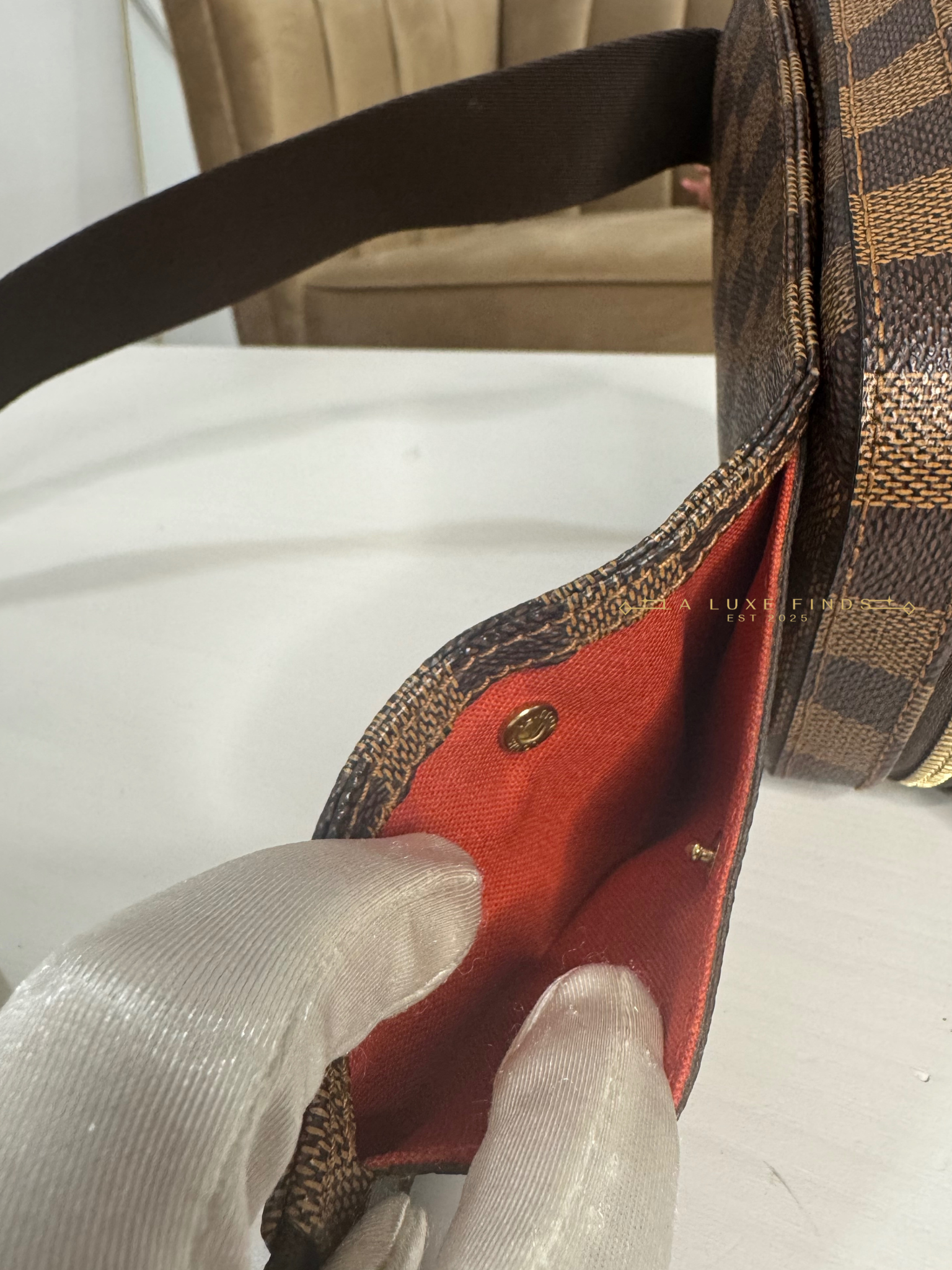 LOUIS VUITTON Geronimo Damier Ebene