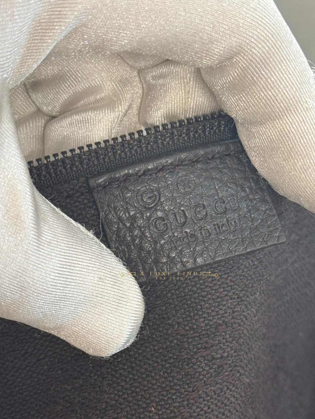 GUCCI Denim GG Canvas Collapsible Duffle Bag