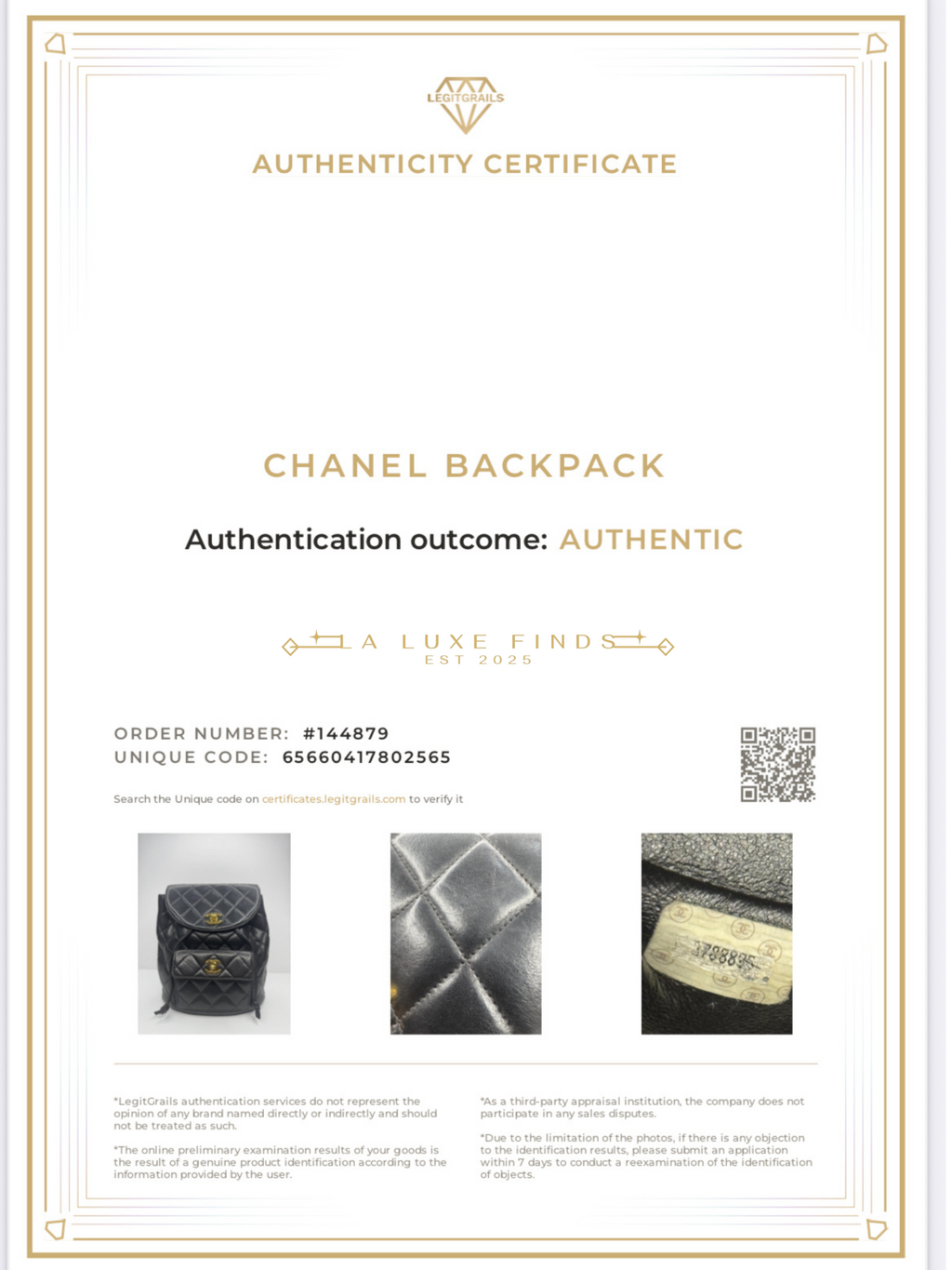 CHANEL Lambskin Duma Backpack